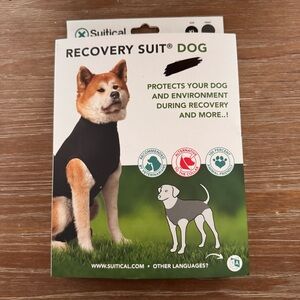SUITICAL Recovery Suit for Dogs Size XL Body Shirt Surgery Black